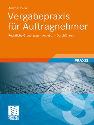 cover image of Vergabepraxis für Auftragnehmer